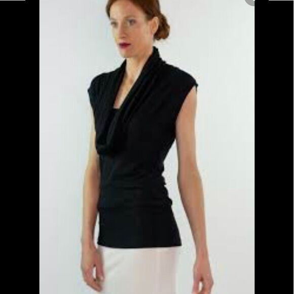 Anne Klein Tops - Anne Klein Cowl Neck Short Sleeve Top
